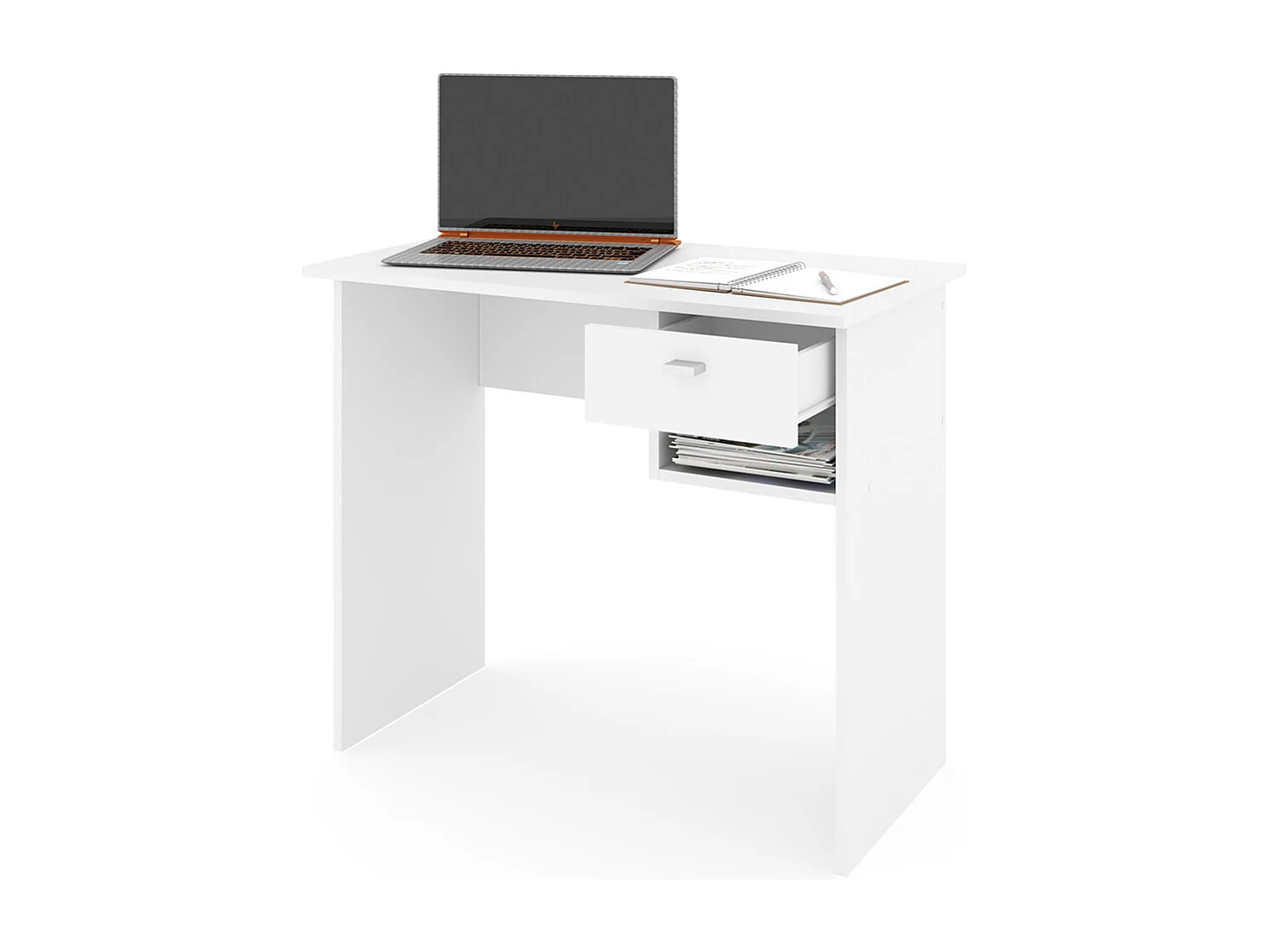 Bureau blanc 90x50x74.6 colin