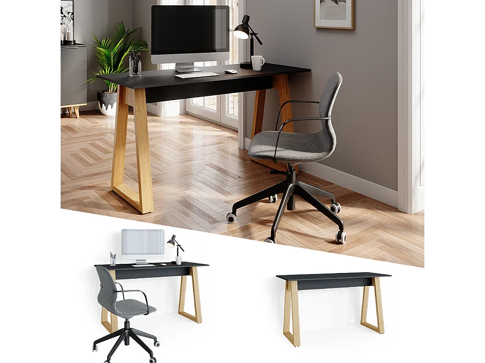 Bureau anthracite 138x60x77 nautica