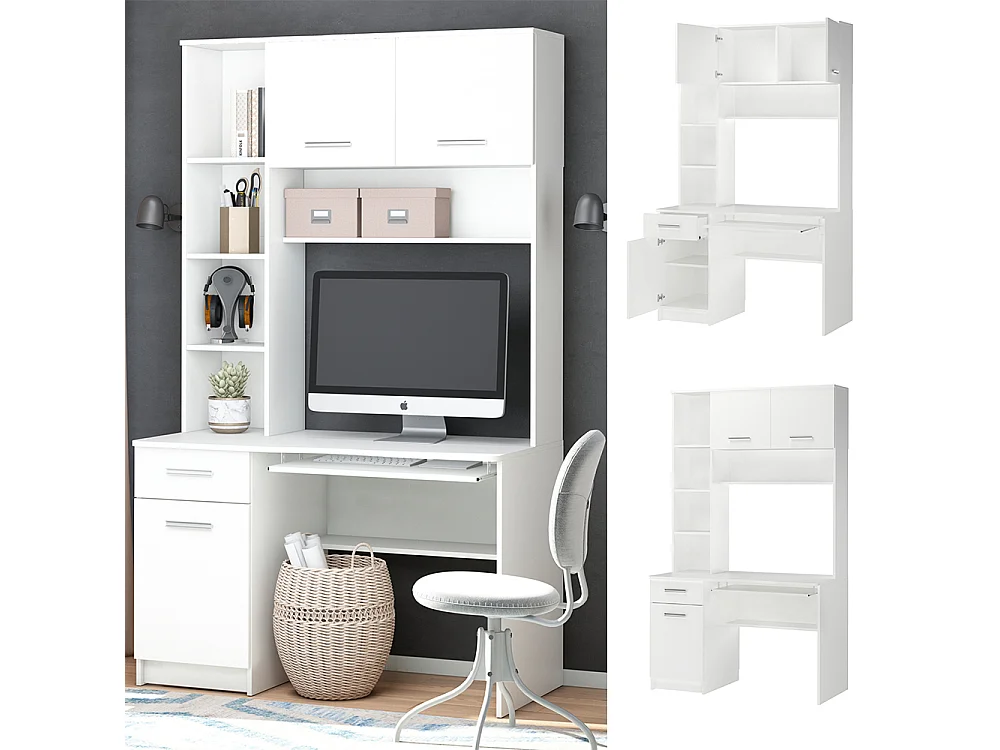 Bureau blanc 120.1x59.5x201.6 crossline