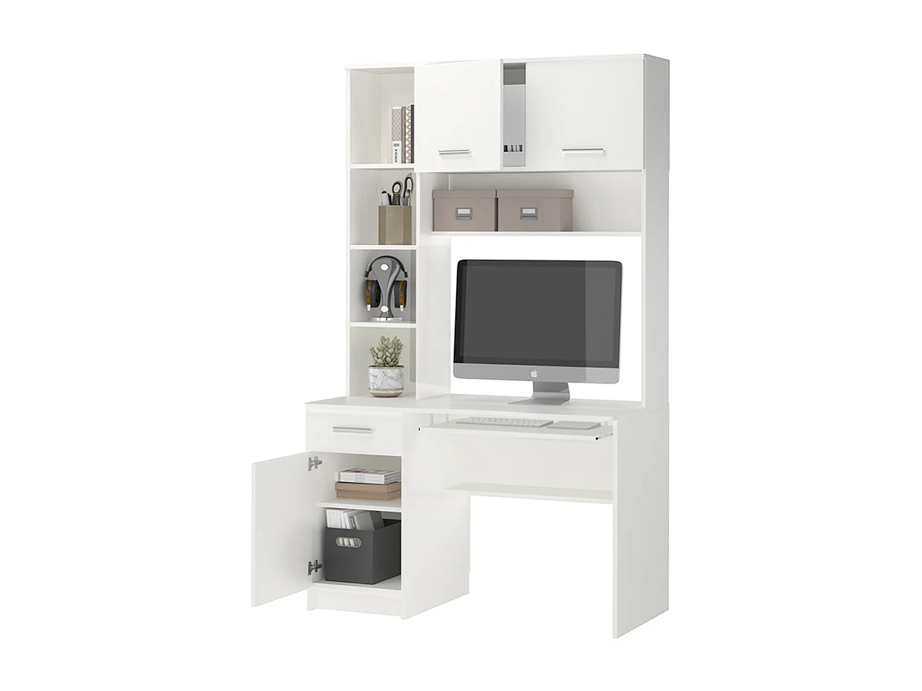 Bureau blanc 120.1x59.5x201.6 crossline