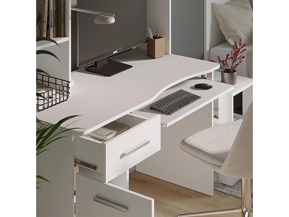 Schreibtisch weiß 120.1x59.5x201.6 crossline