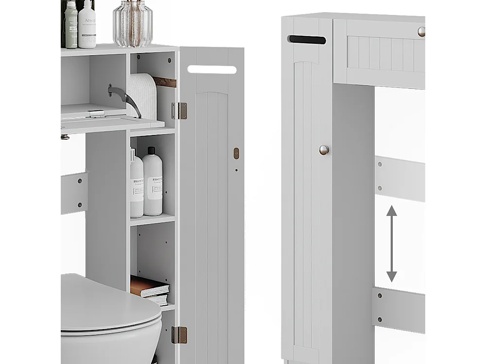 Armario de aseo blanco 89x19.5x99 bianco