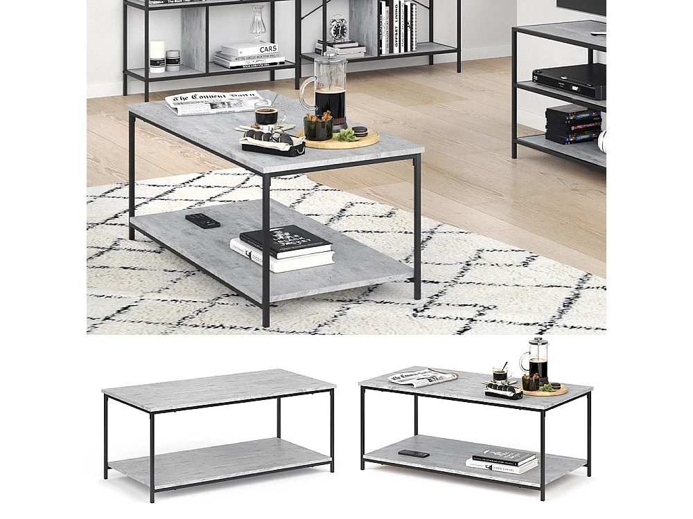 Couchtisch beton 108x52x45 fyrk