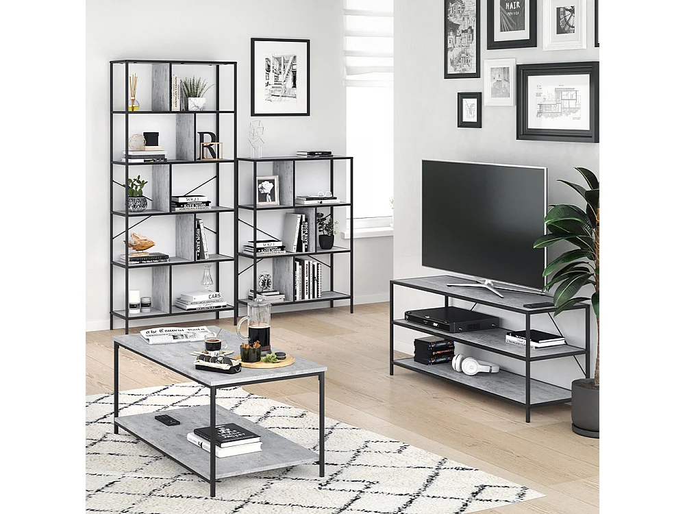 Table basse béton 108x52x45 fyrk