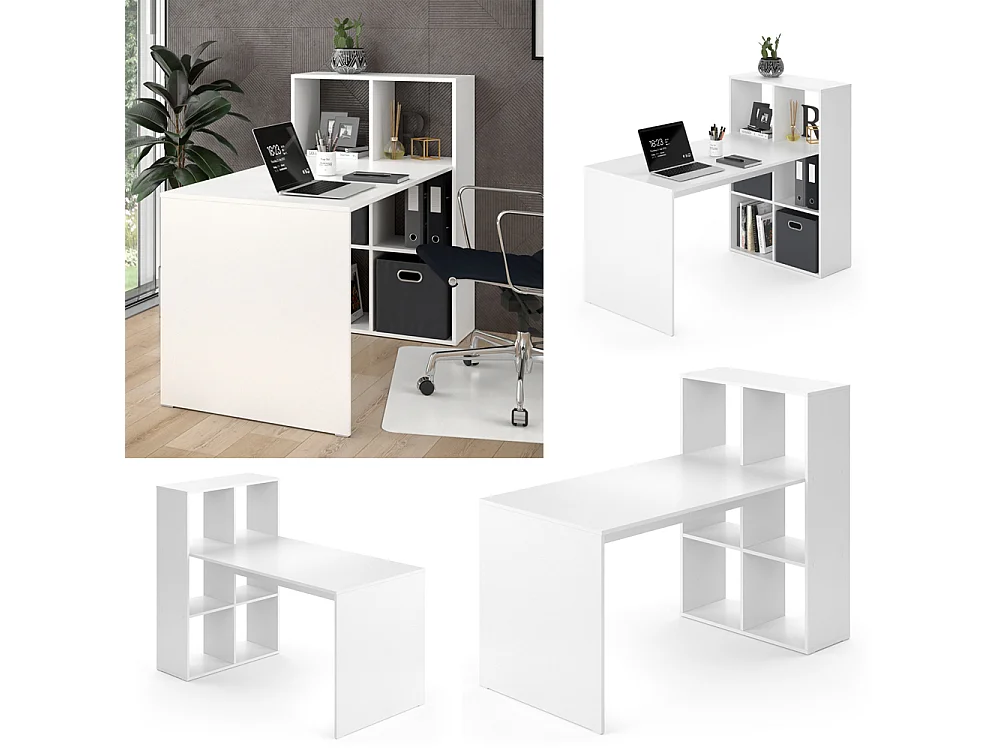 Bureau blanc 72x143.8x107.8 emir