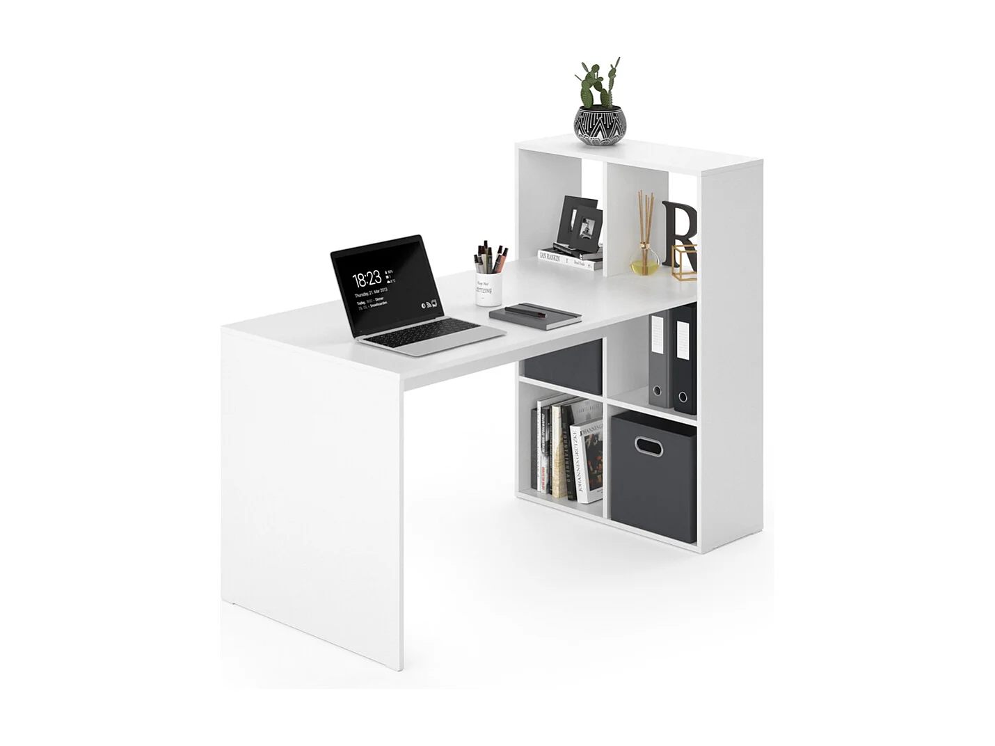 Bureau blanc 72x143.8x107.8 emir