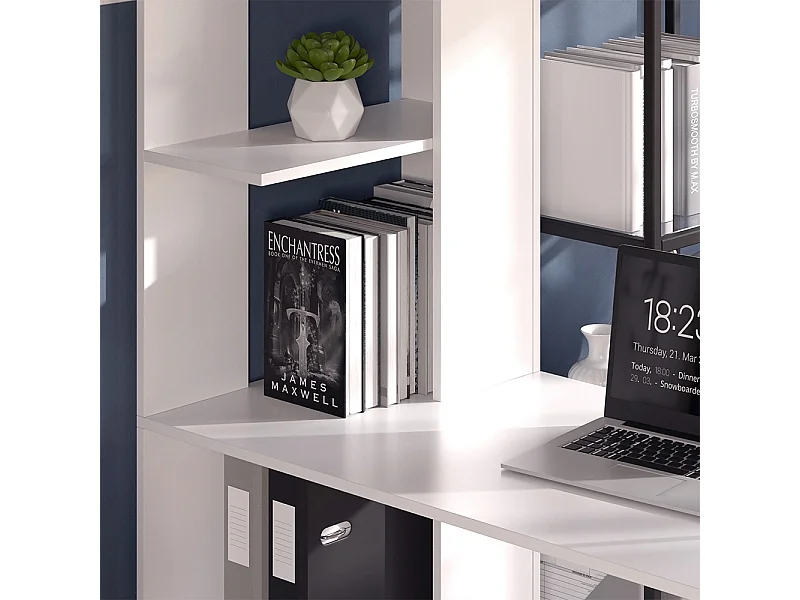 Biurko biały 122.2x55.2x75.8 tower