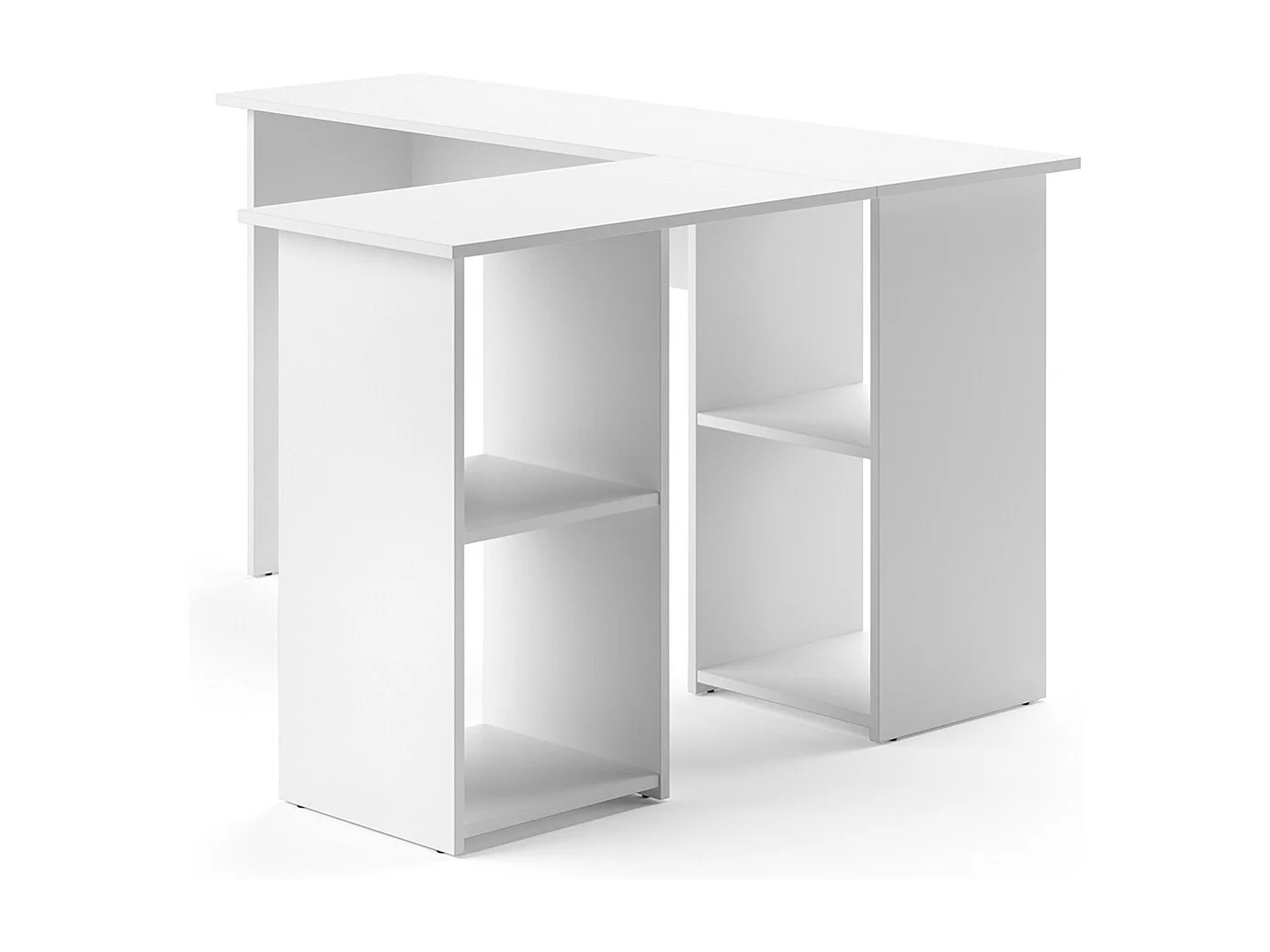 Eckschreibtisch weiß 136x112x73 carlo