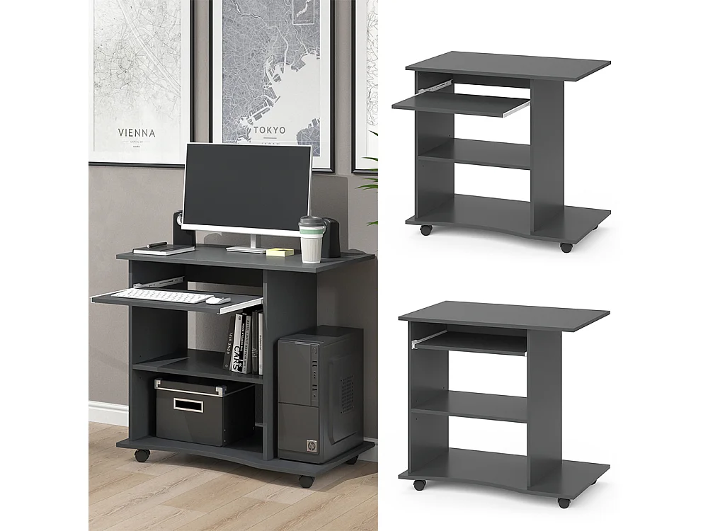 Bureau anthracite 80x50x75 harm