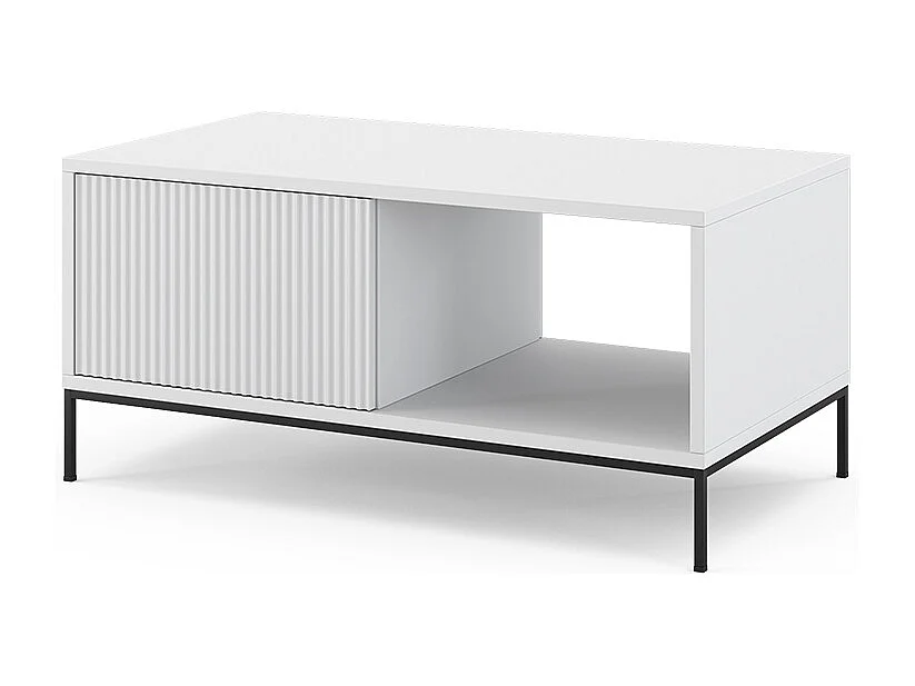 Table basse blanc 90x50x45 eliza