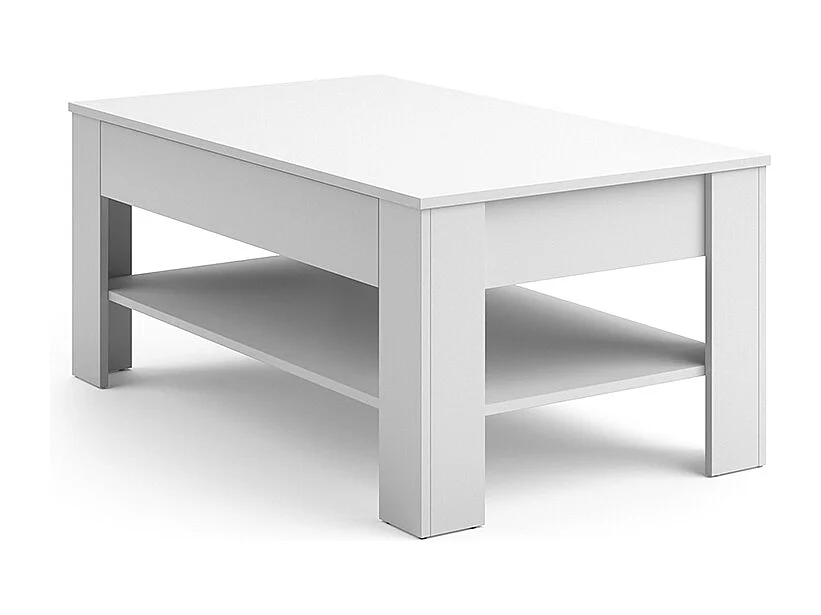 Table basse blanc 92.2x65x48 milan