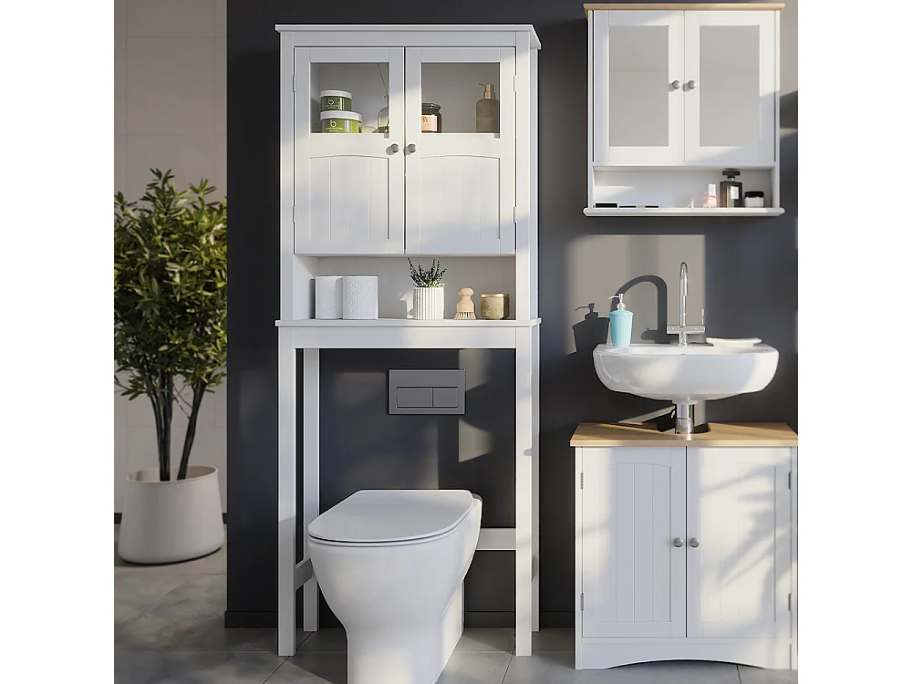 Armoire de toilette blanc 69x19.8x171 bianco