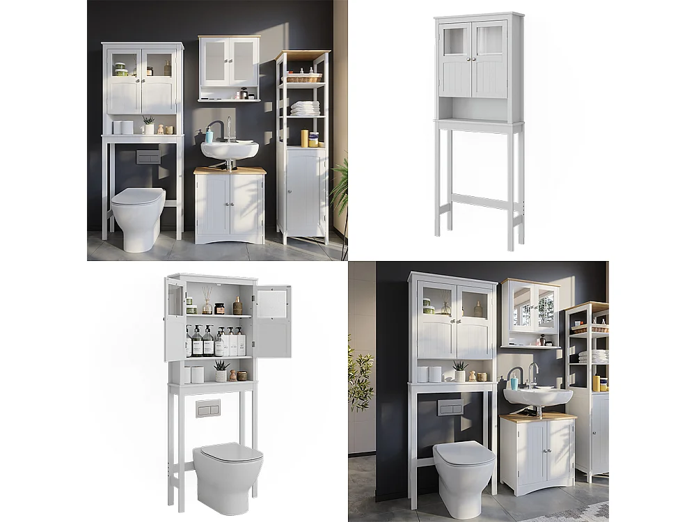 Armoire de toilette blanc 69x19.8x171 bianco