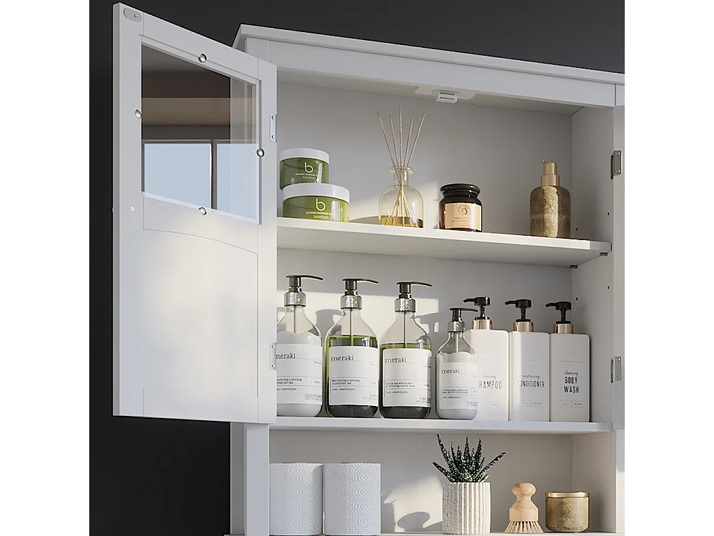 Armoire de toilette blanc 69x19.8x171 bianco