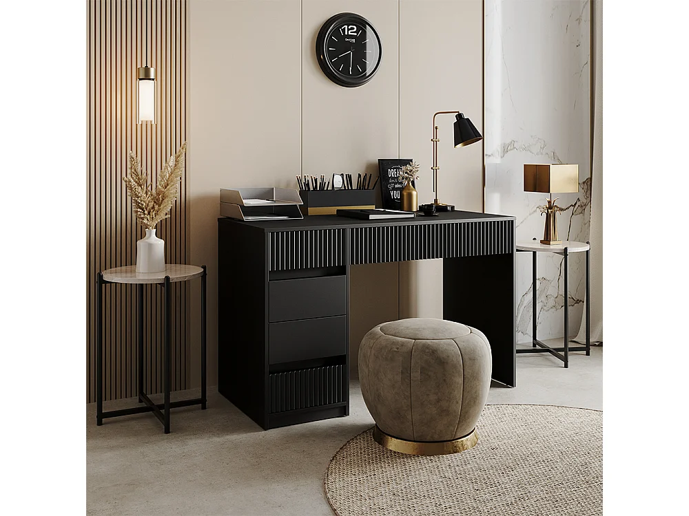 Bureau zwart 120x55x76 omira