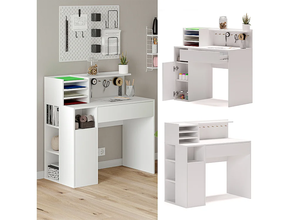 Bureau blanc 100x50x100