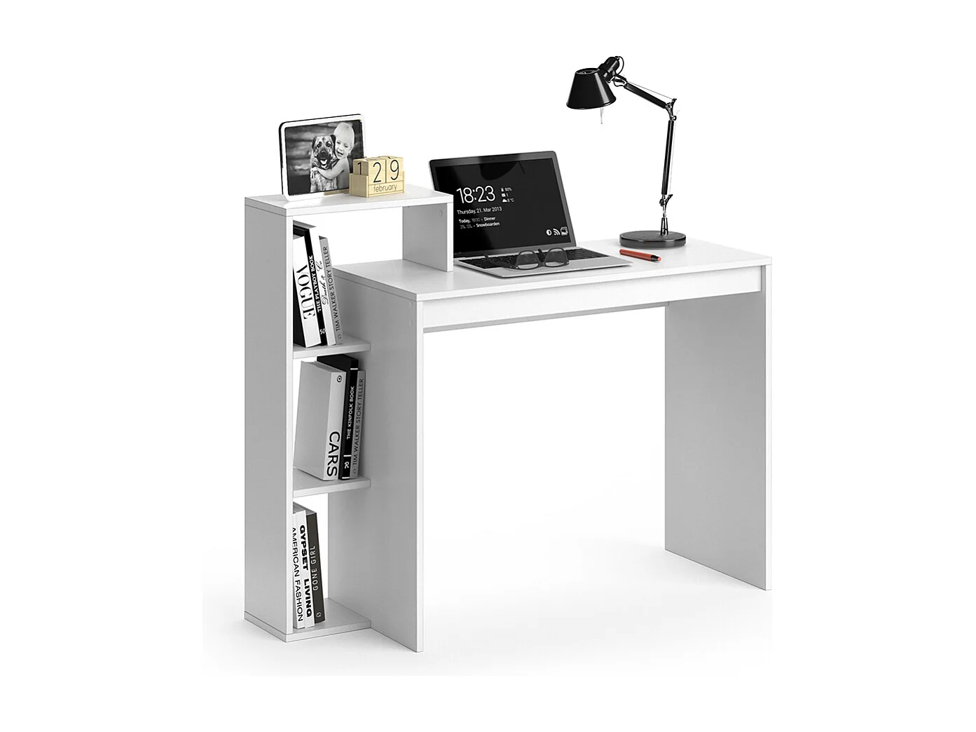 Schreibtisch weiß 110x40x91 leo