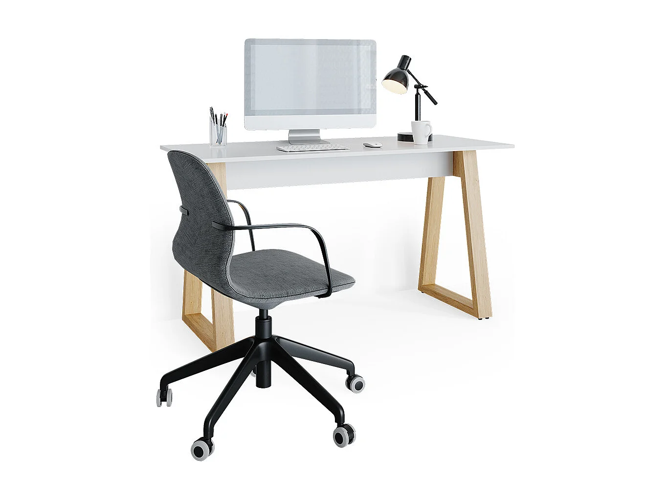 Schreibtisch weiß 138x60x77 nautica