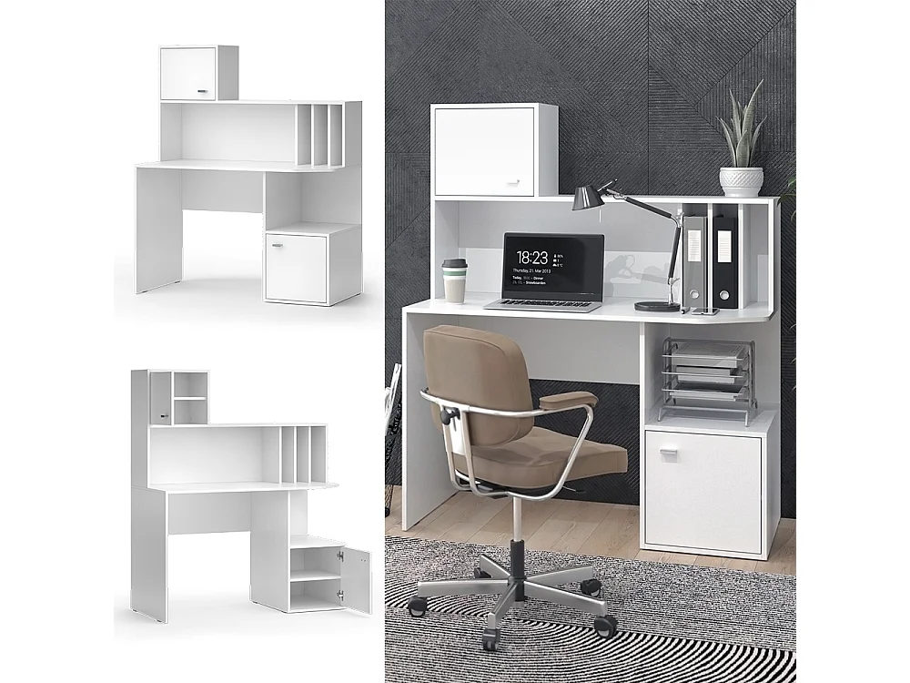 Bureau blanc 115x55x76.4 alwin