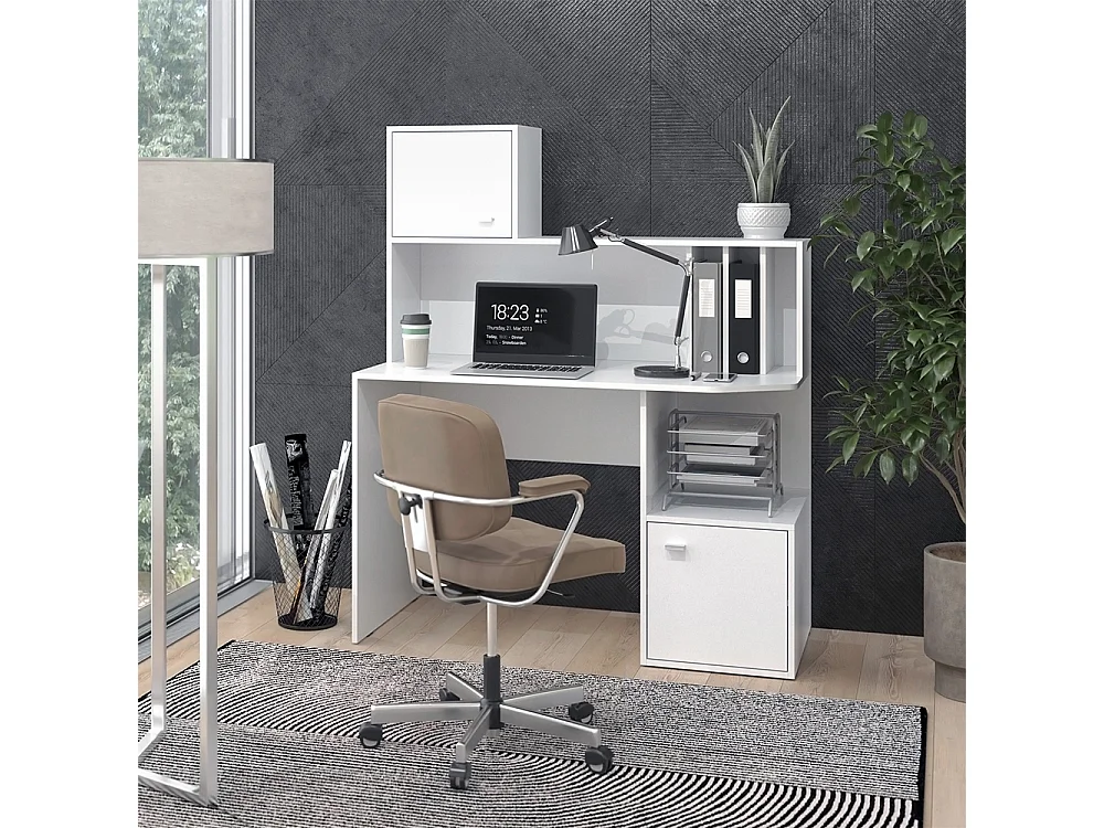 Bureau blanc 115x55x76.4 alwin