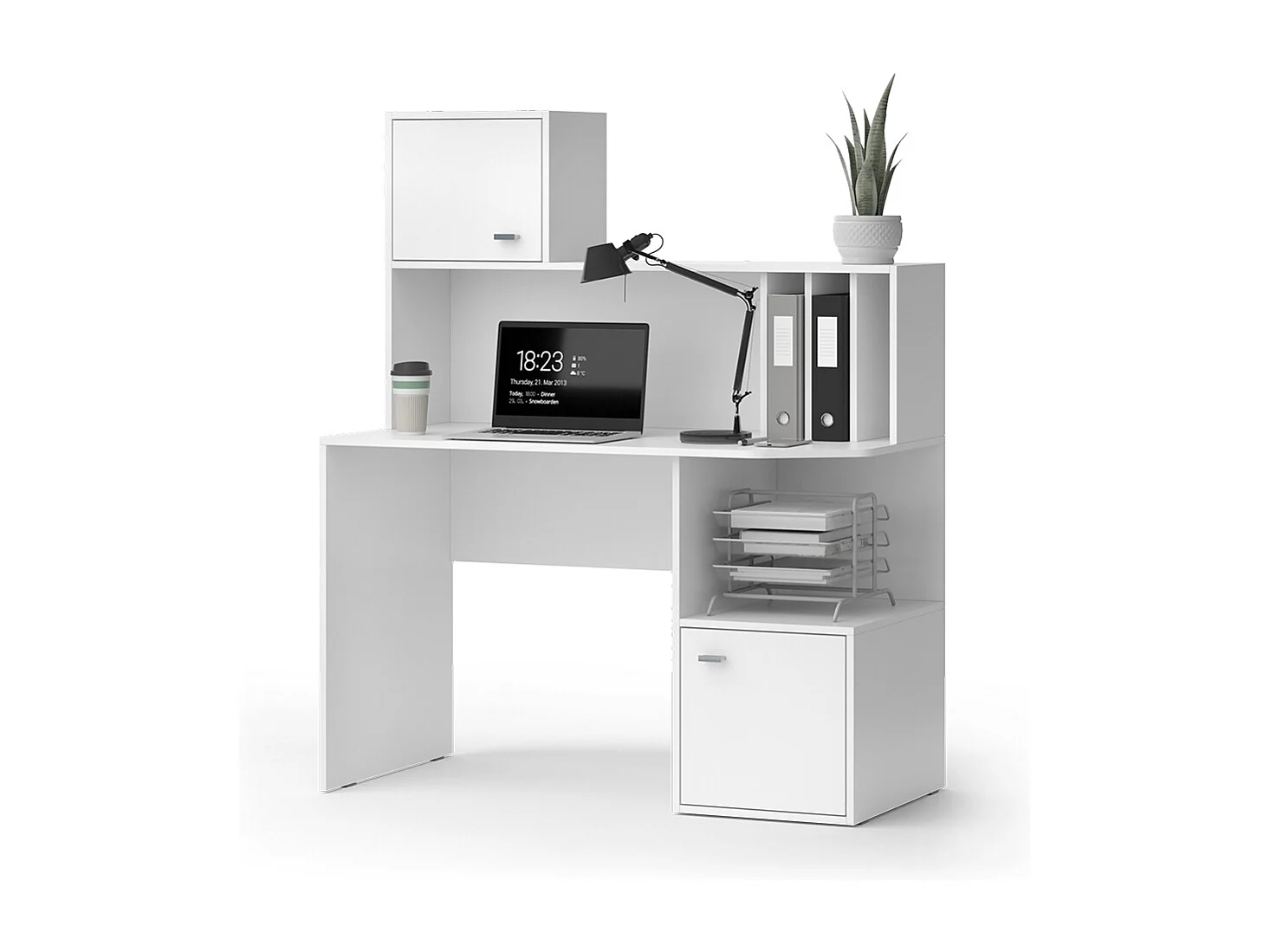 Bureau blanc 115x55x76.4 alwin