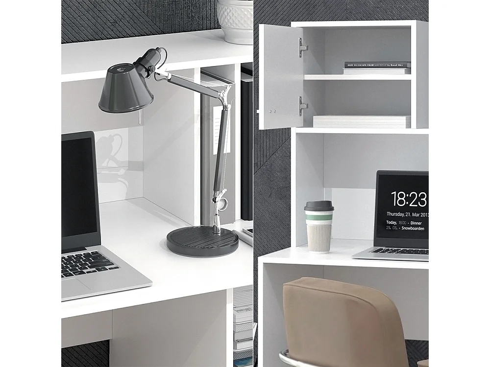 Bureau blanc 115x55x76.4 alwin