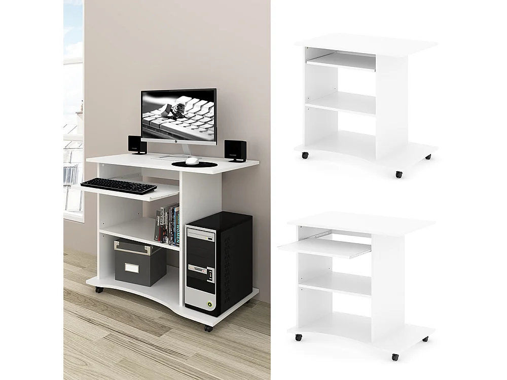 Bureautafel wit 80x50x75 harm