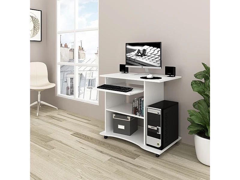 Schreibtisch weiß 80x50x75 harm