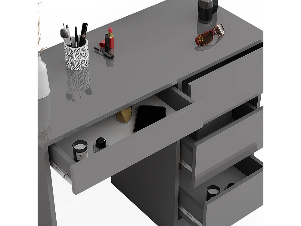 Scrivania grigio lucido 90x40x75 sherry