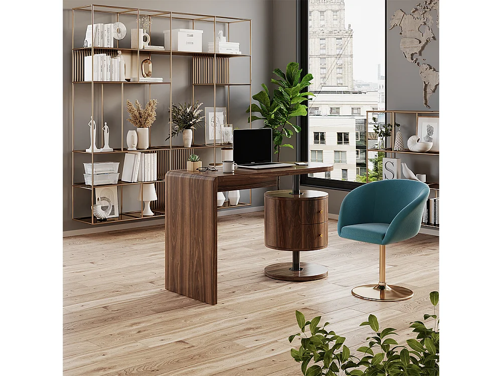 Bureau chêne rustique 120x50x76 lara