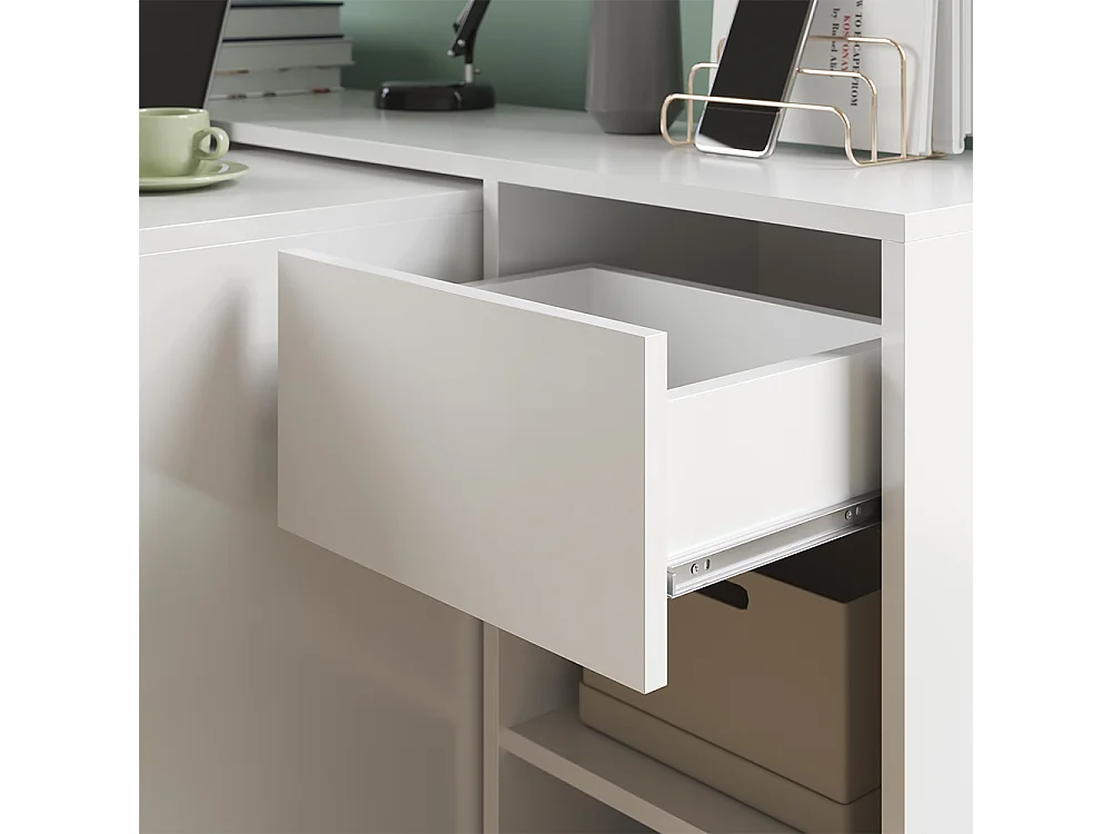 Scrivania bianco 145x46.4x75.8 ben