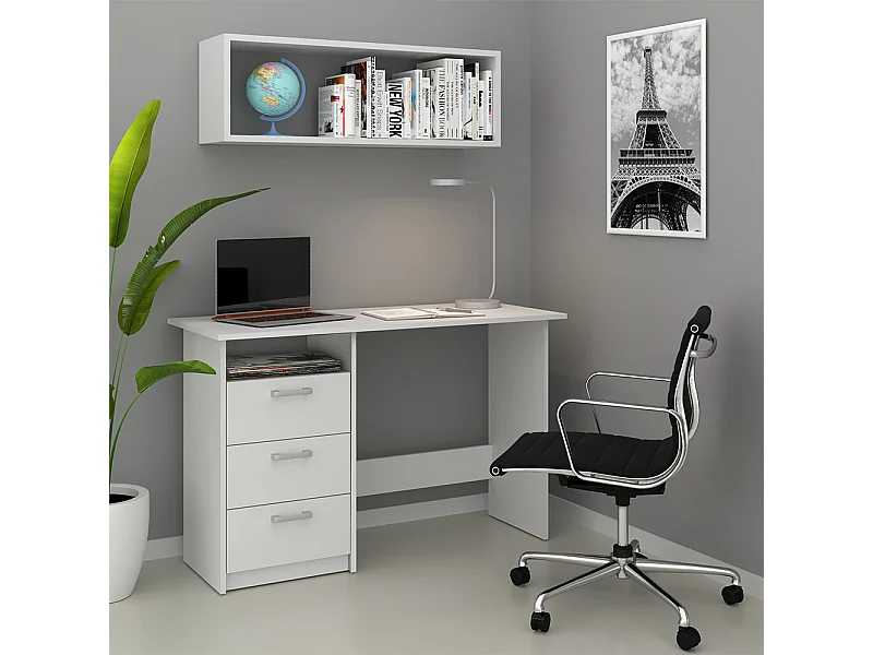 Schreibtisch weiß 120x50x76.6 meiko