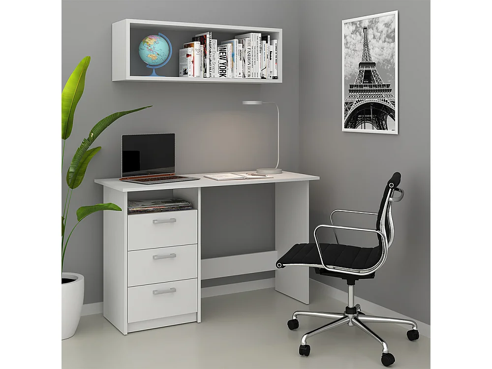 Schreibtisch weiß 120x50x76.6 meiko