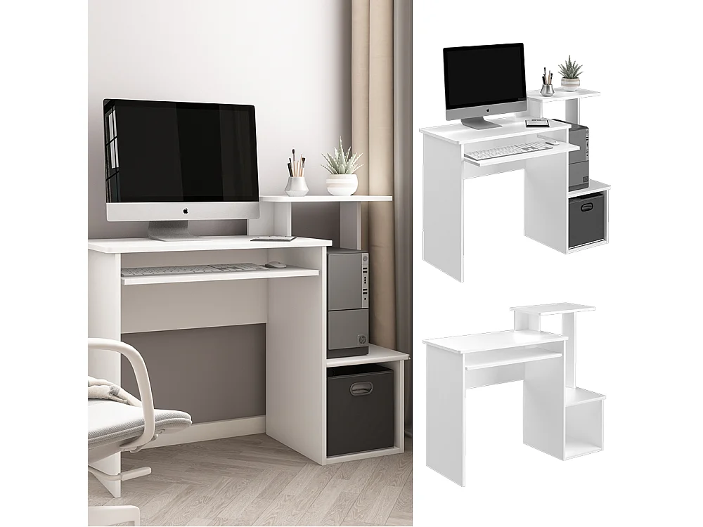 Bureau blanc 106x40x86.6 karl