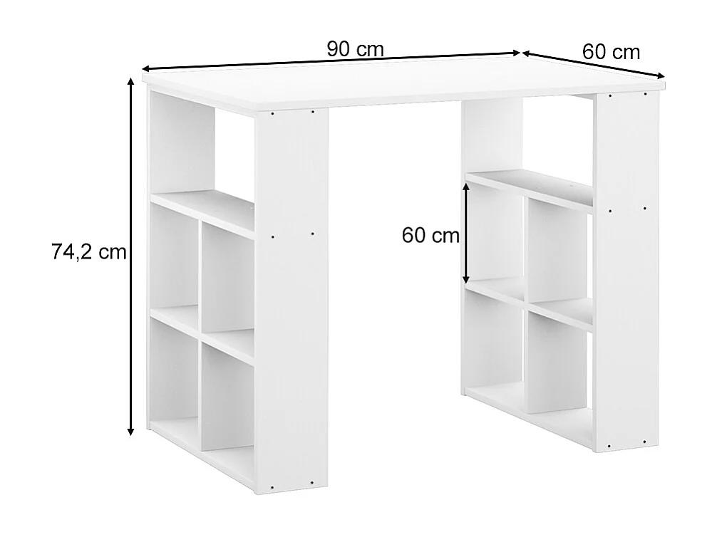 Biurko biały 90x60x74.2 arwen