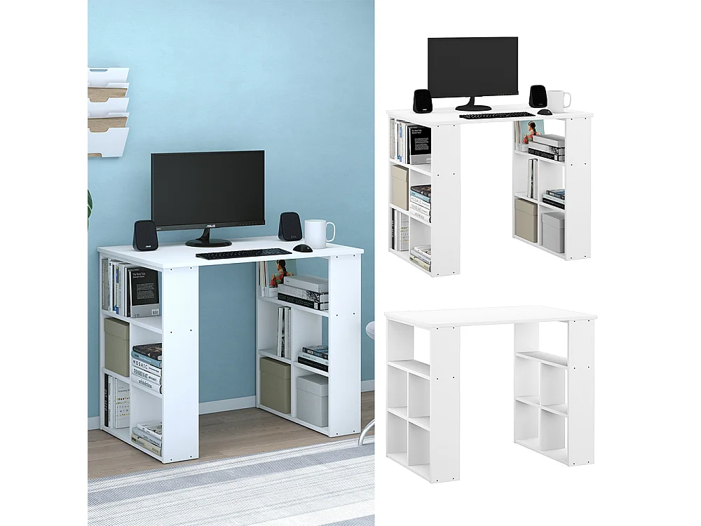 Bureau blanc 90x60x74.2 arwen