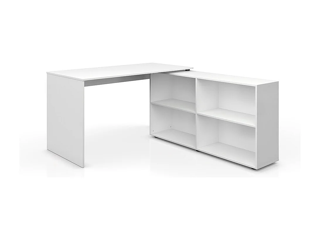 Bureau dangle blanc 137x60x75.4 flexplus