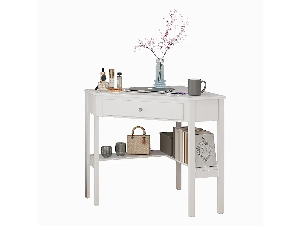 Bureau dangle blanc 75x71.6x76.8 velto