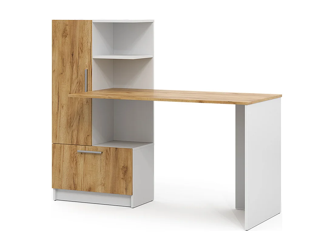 Bureau chêne blanc/force de lor 150x59x120 tomy