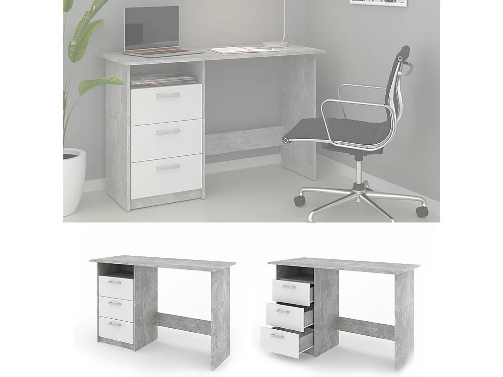 Bureau béton 120x50x76.6 meiko