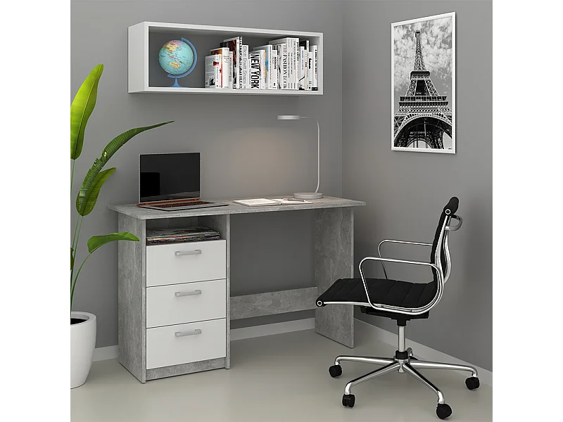 Schreibtisch beton 120x50x76.6 meiko