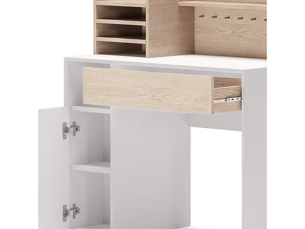 Biurko biały/sonoma 100x50x100