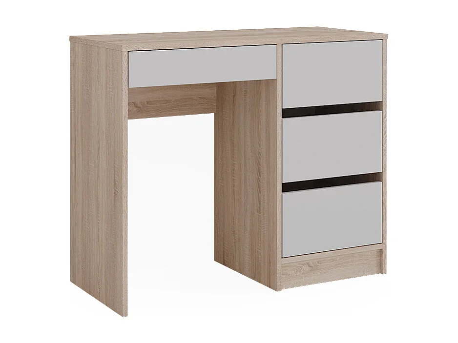 Bureau blanc/sonoma 90x40x75 sherry