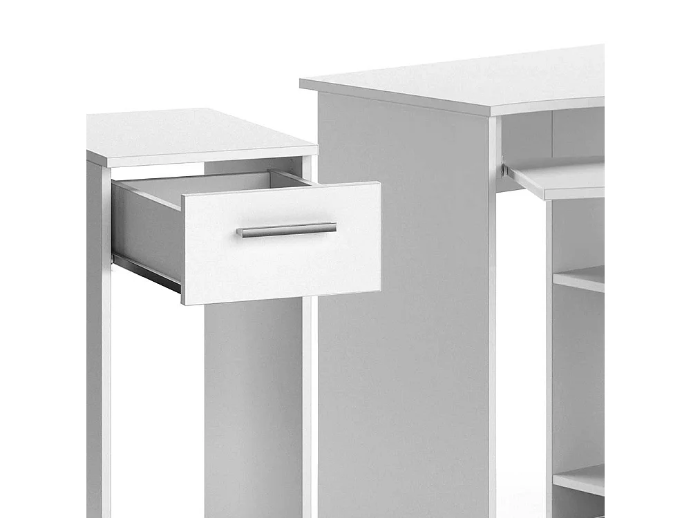 Eckschreibtisch weiß 83x76x77 odin