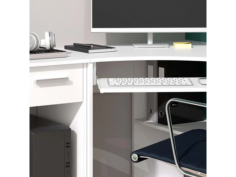 Bureau dangle blanc 83x76x77 odin