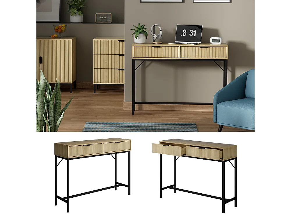 Bureau chêne 100x30x75 lennox