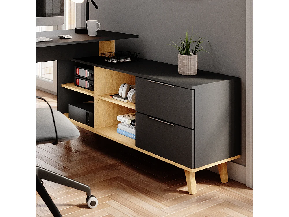 Bureau anthracite 138x60x77 nautica