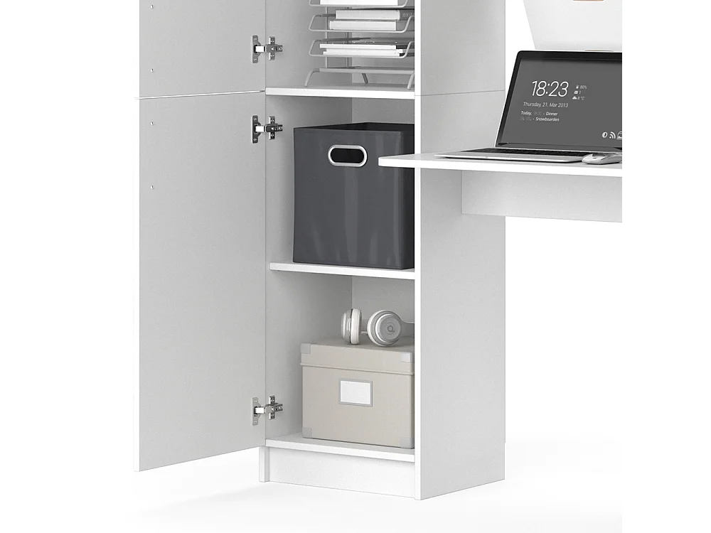 Bureau blanc 122.9x52x168.5 tessa