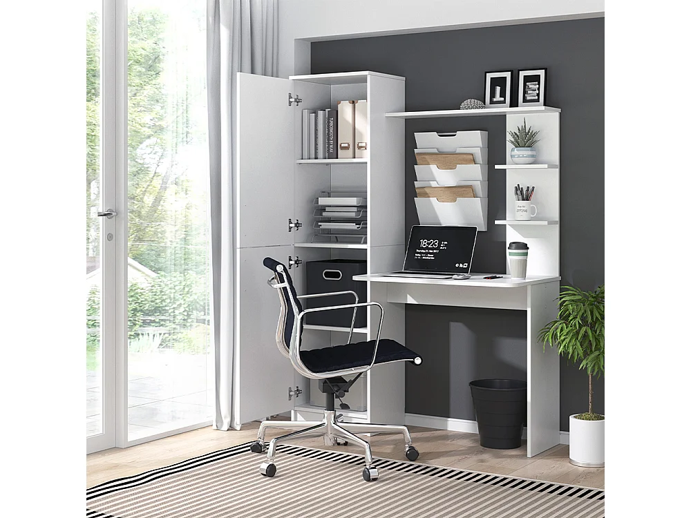 Bureau blanc 122.9x52x168.5 tessa