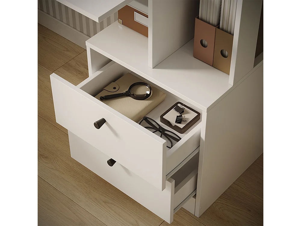 Bureau blanc 136x55x138 denton
